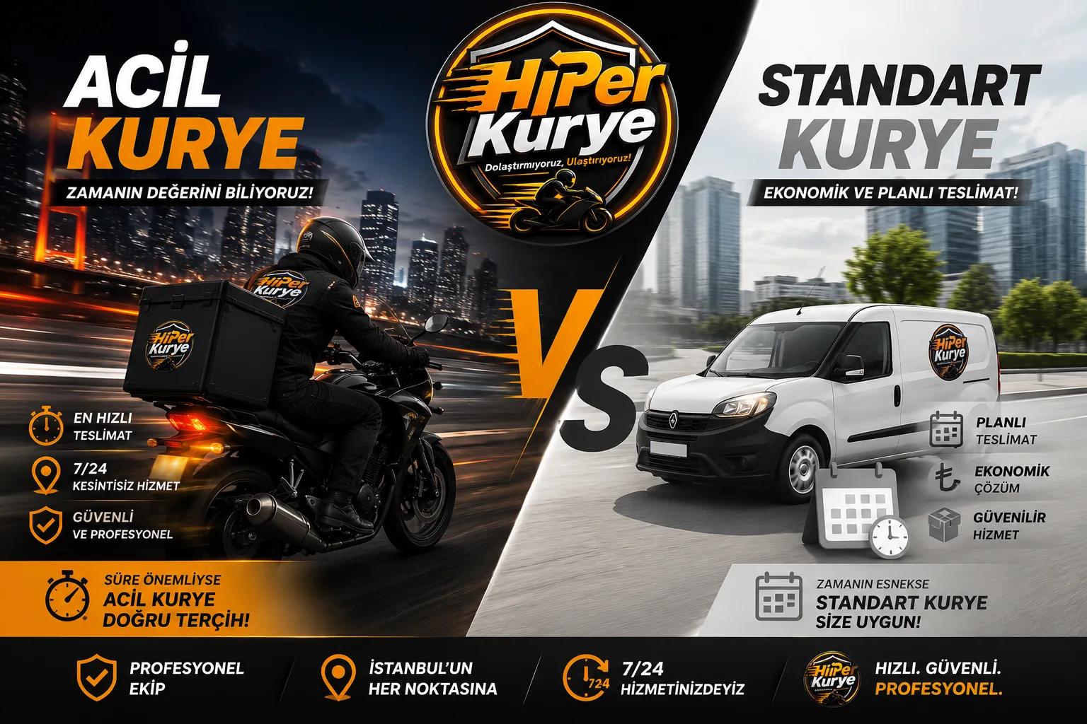 Acil Kurye ile Standart Kurye Arasındaki Farklar Nelerdir?