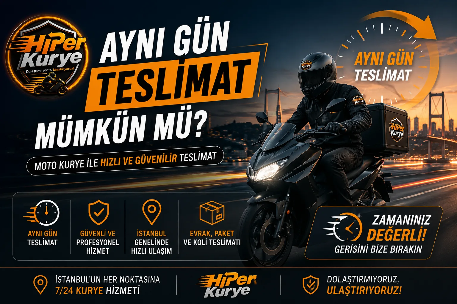 Moto Kurye ile Aynı Gün Teslimat Mümkün mü? Süreç Nasıl İşler?