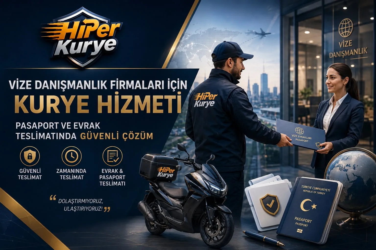 Vize Danışmanlık Firmaları İçin Kurye Hizmeti: Pasaport ve Evrak Teslimatında Güvenli Çözüm