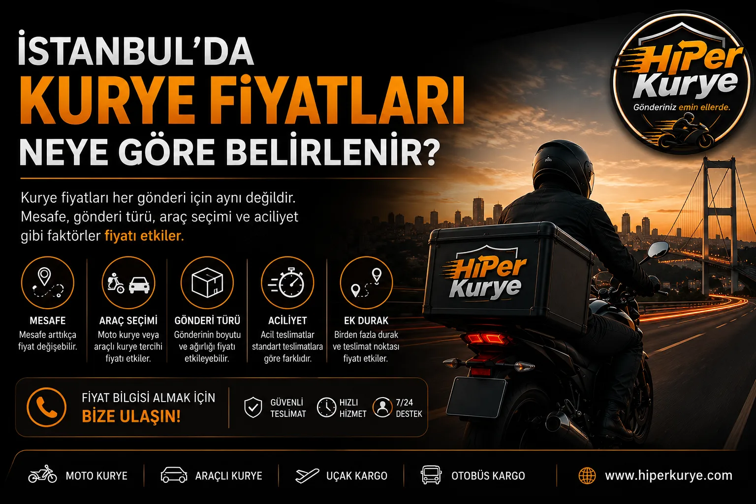 İstanbul’da Kurye Fiyatları Neye Göre Belirlenir?