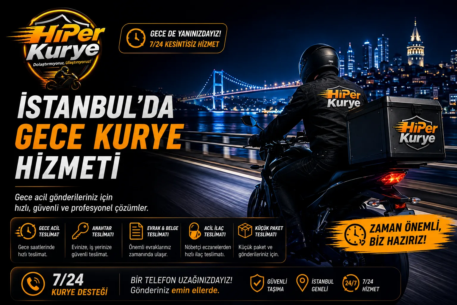 İstanbul’da Gece Kurye Hizmeti: Gece Acil Gönderi Nasıl Teslim Edilir?