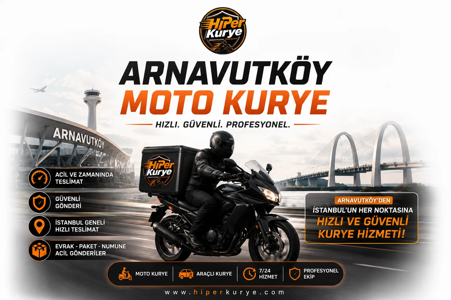Arnavutköy Moto Kurye Hizmeti | Hızlı ve Güvenli Kurye