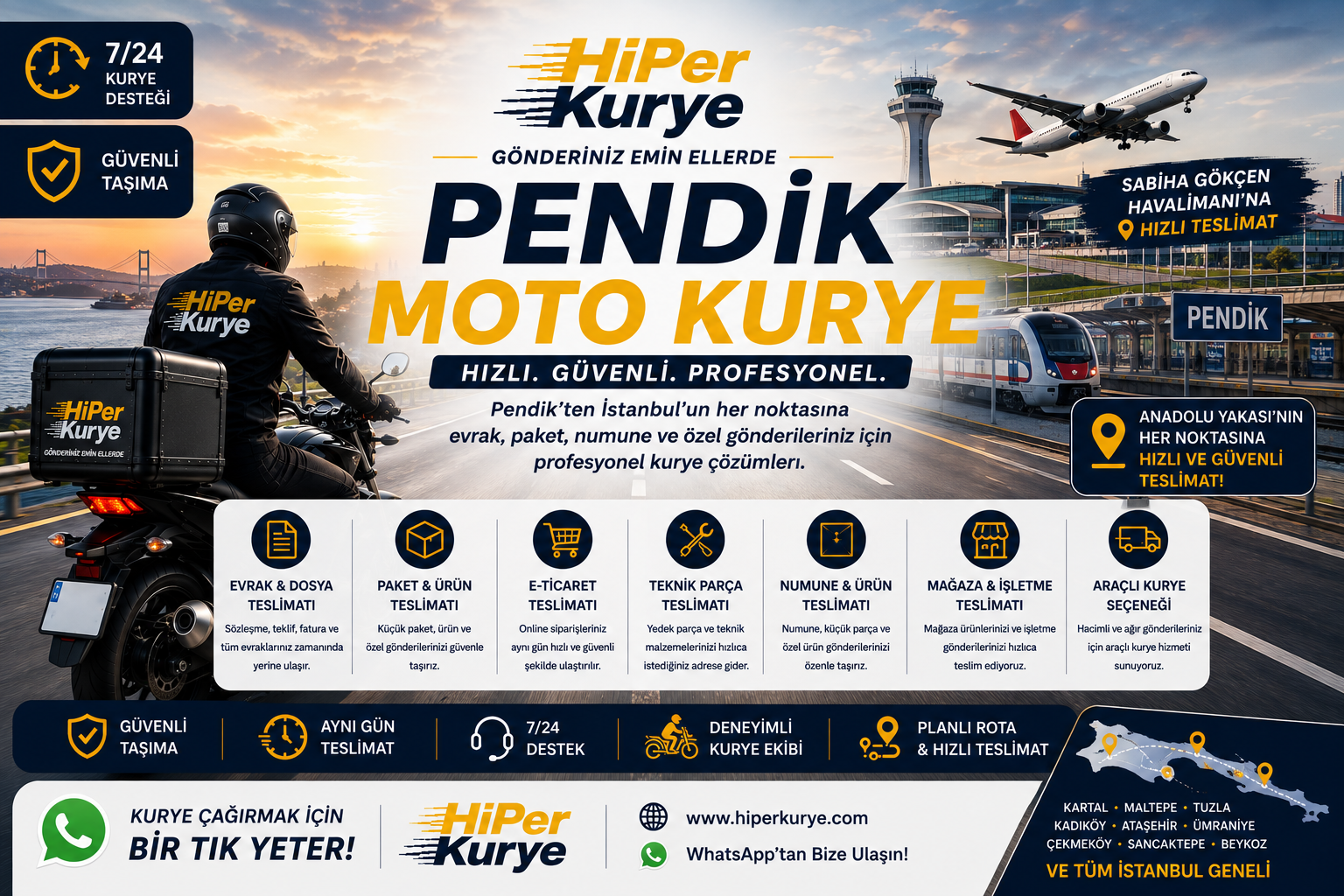 Pendik Moto Kurye | Hızlı, Güvenli ve Profesyonel Teslimat