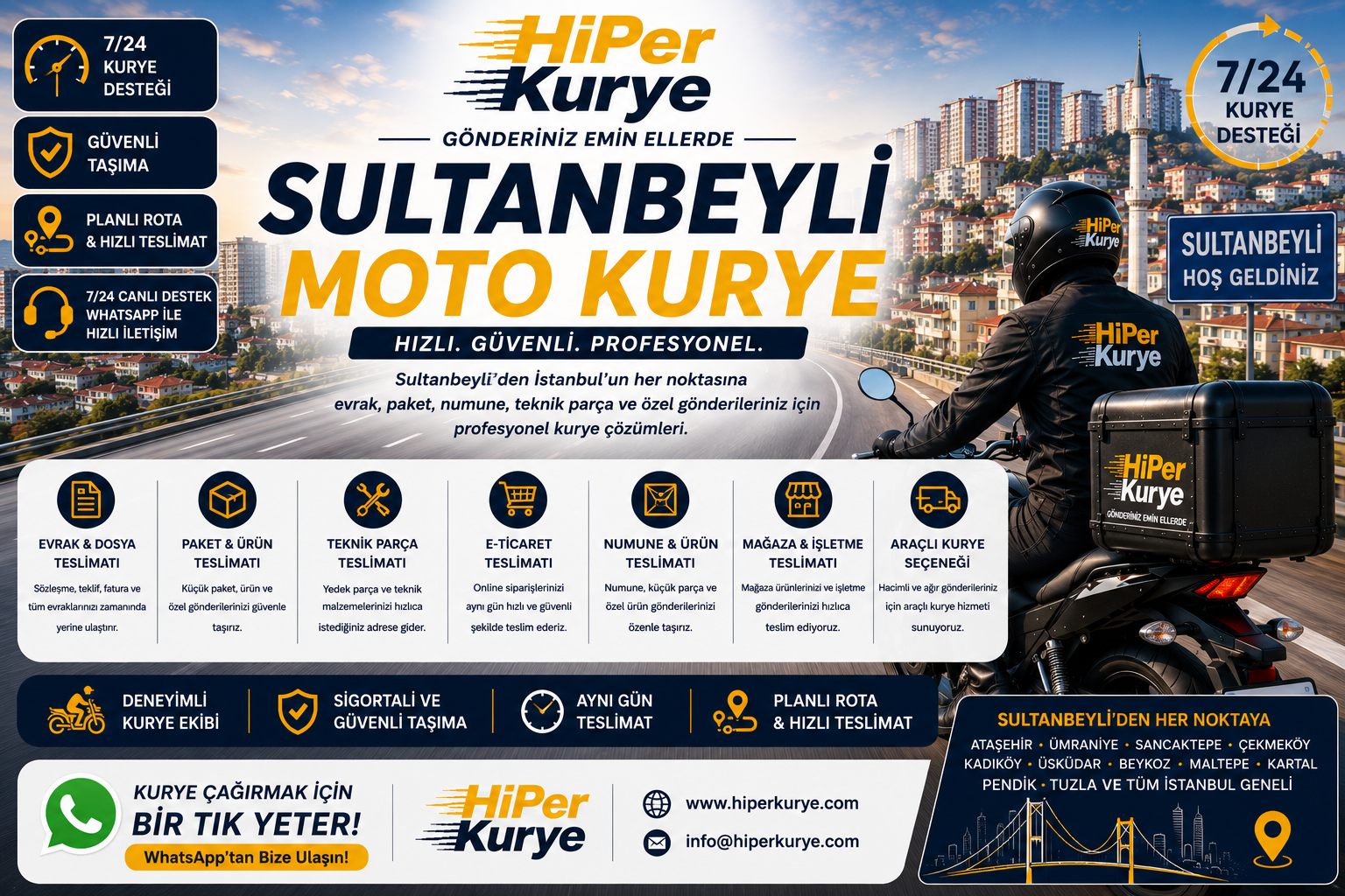 Sultanbeyli Moto Kurye | Hızlı ve Güvenilir Teslimat Hizmeti