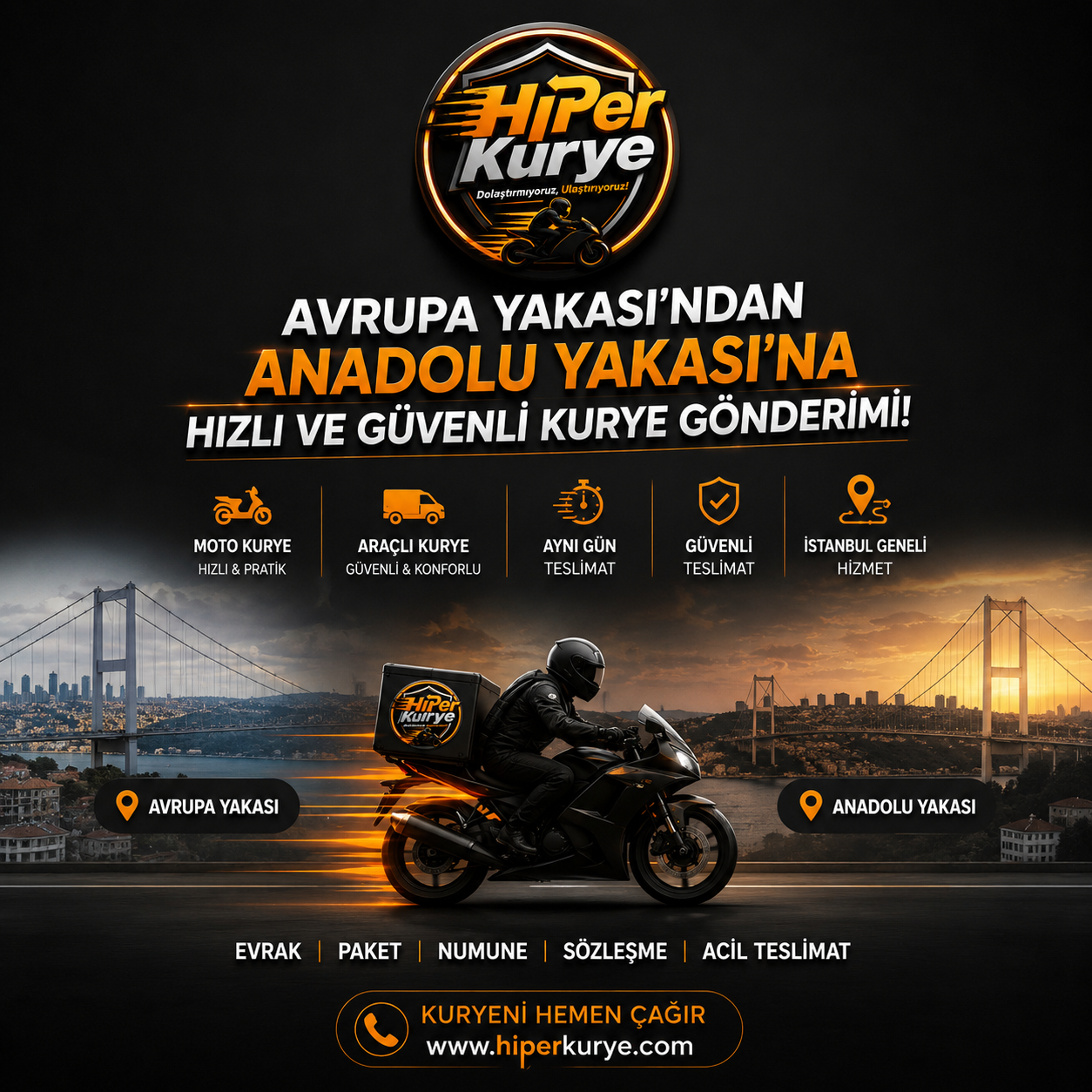 Avrupa Yakası’ndan Anadolu Yakası’na Kurye Gönderimi Nasıl Yapılır?