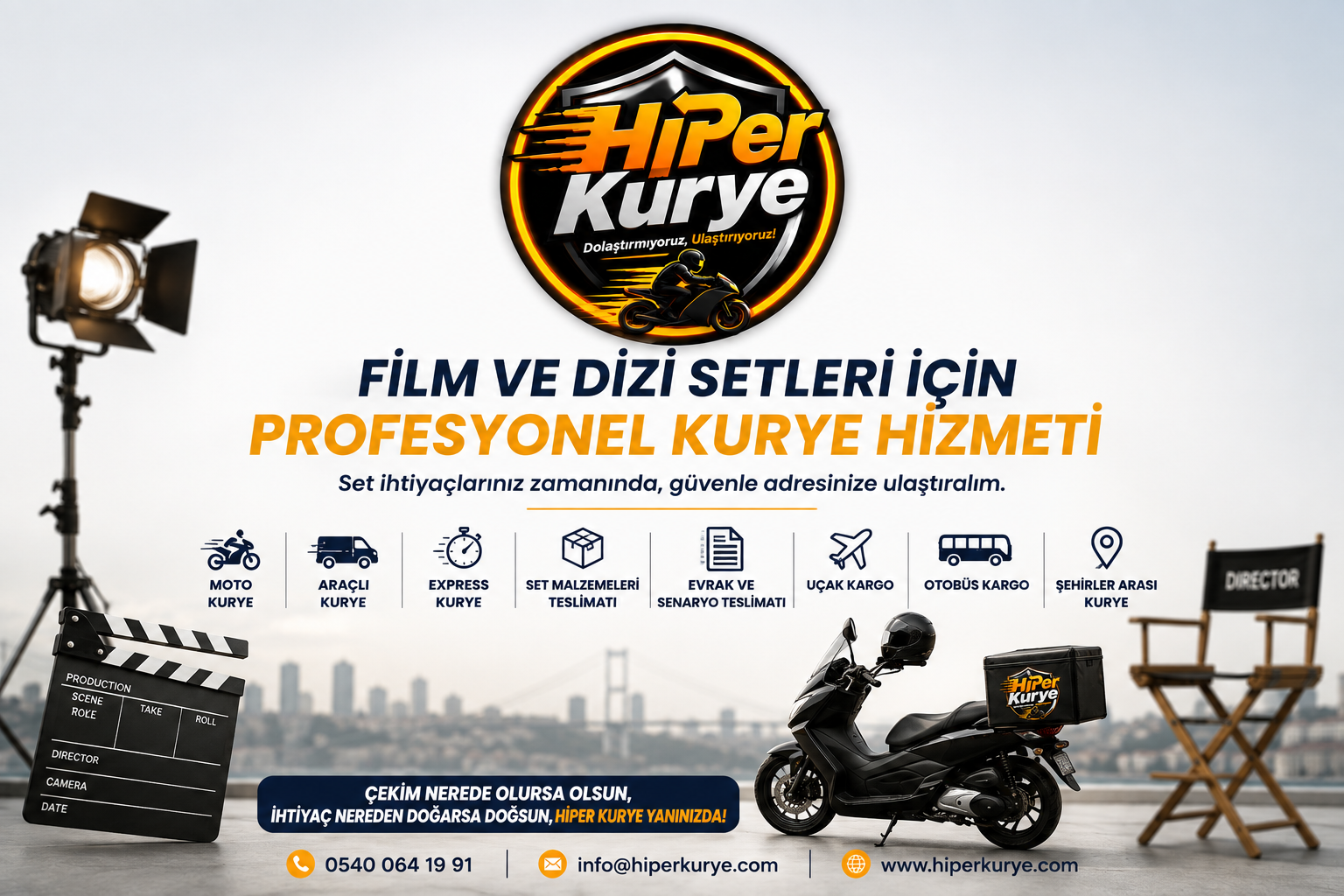 Film ve Dizi Setleri İçin Kurye Hizmeti | Hiper Kurye