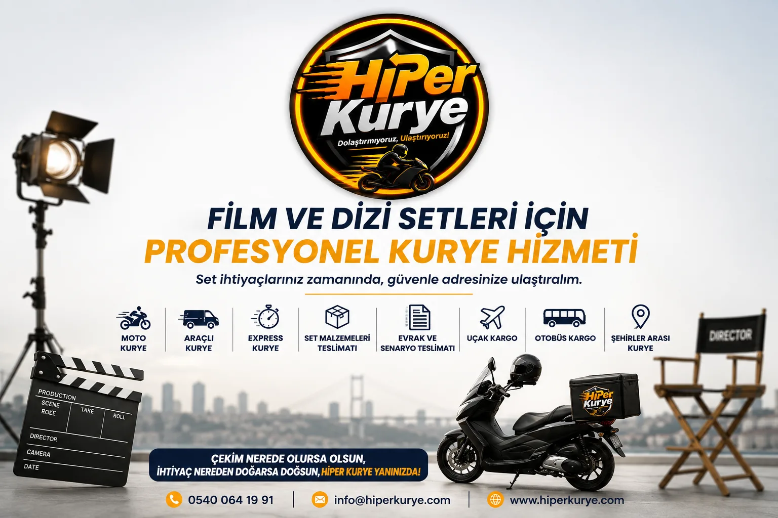 Film ve Dizi Setleri İçin Kurye Hizmeti | Hiper Kurye