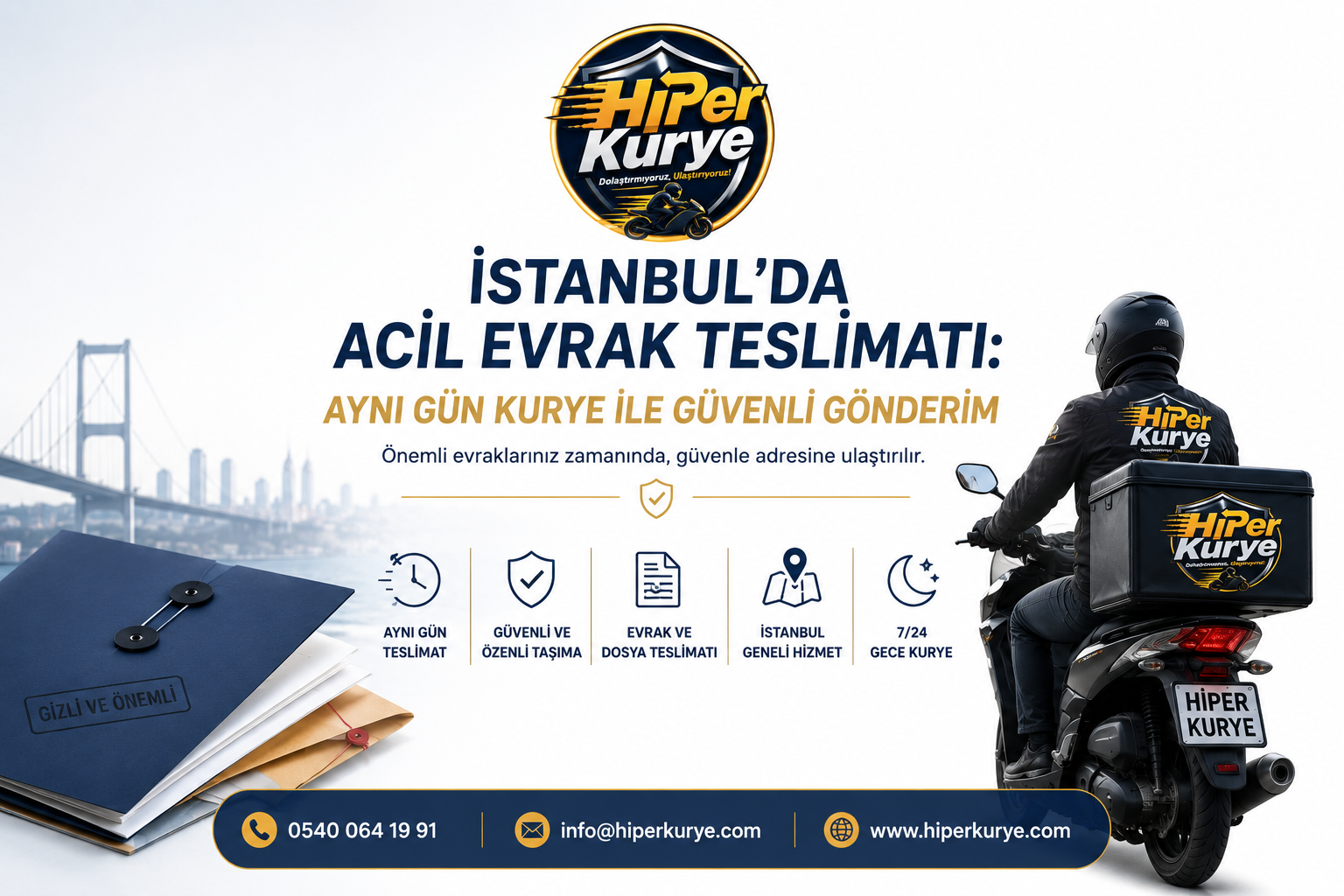 İstanbul Acil Evrak Teslimatı | Aynı Gün Kurye | Hiper Kurye