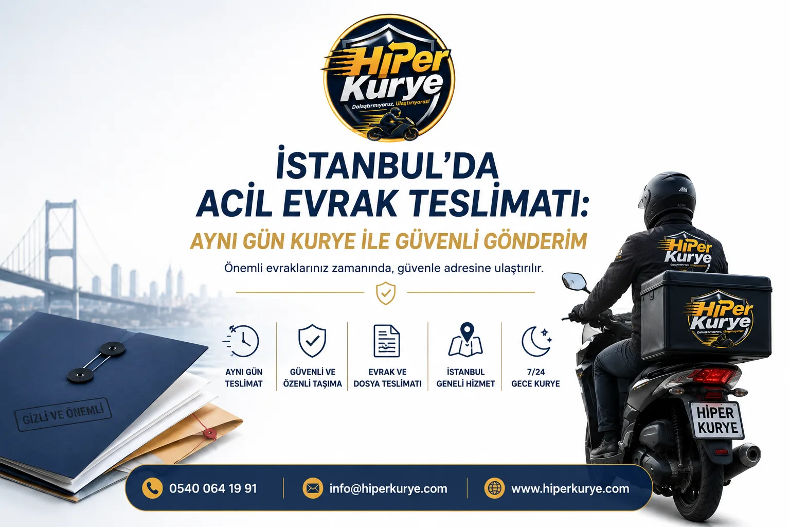 İstanbul Acil Evrak Teslimatı | Aynı Gün Kurye | Hiper Kurye