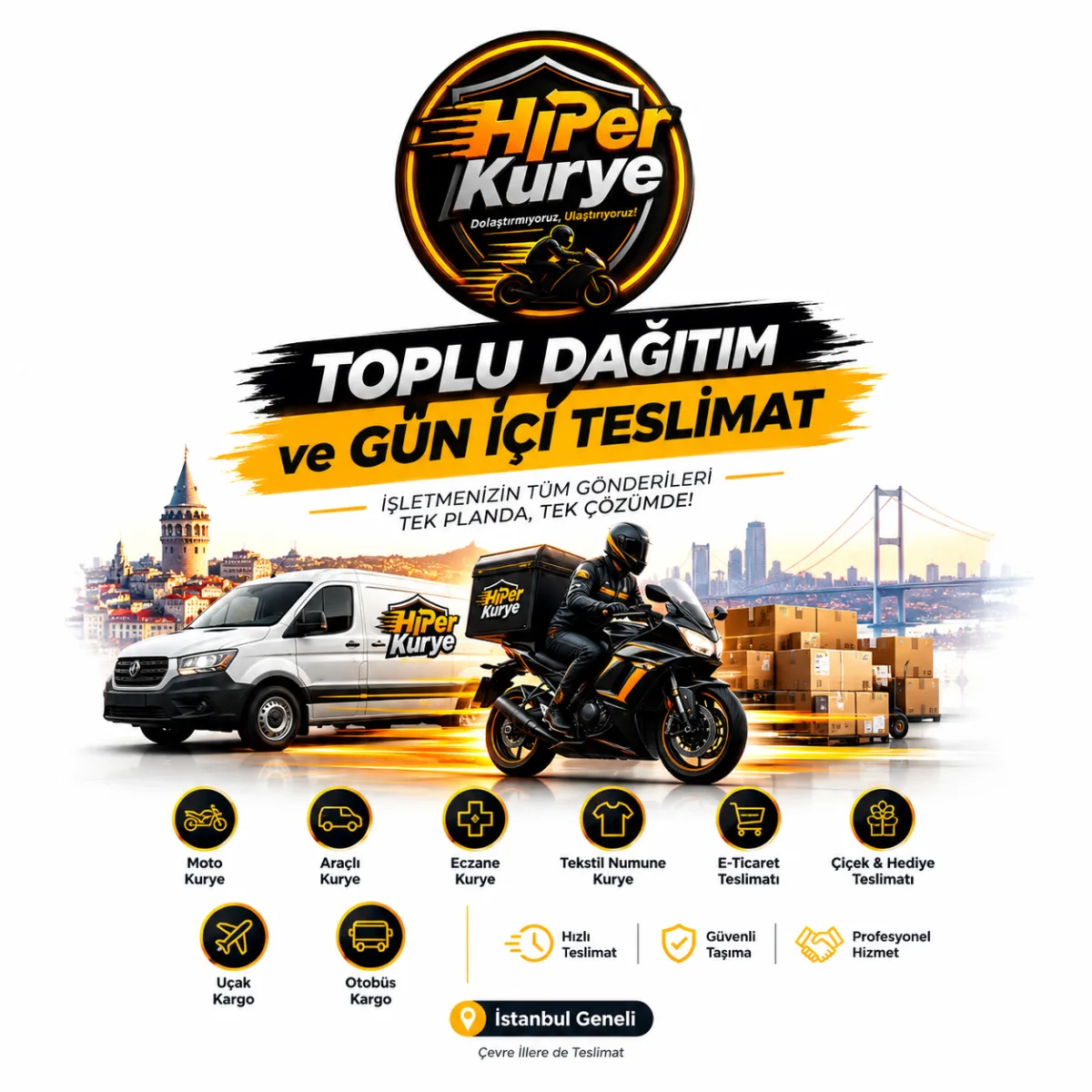 İstanbul’da Toplu Dağıtım ve Gün İçi Teslimat Hizmeti