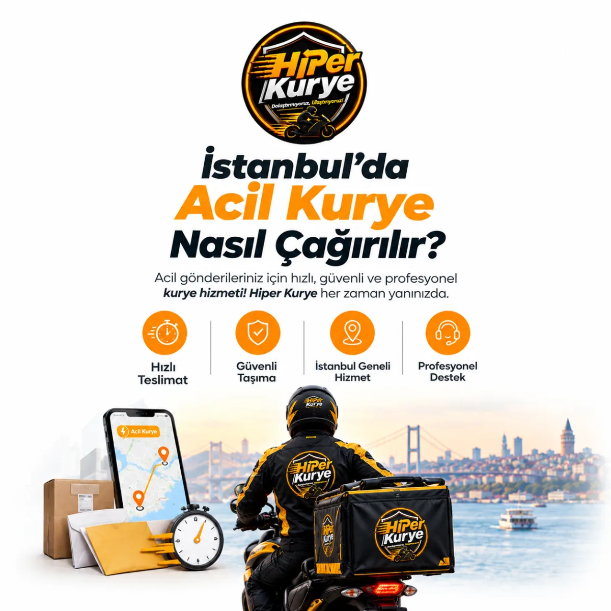 İstanbul da Acil Kurye Nasıl Çağırılır? | Hiper Kurye