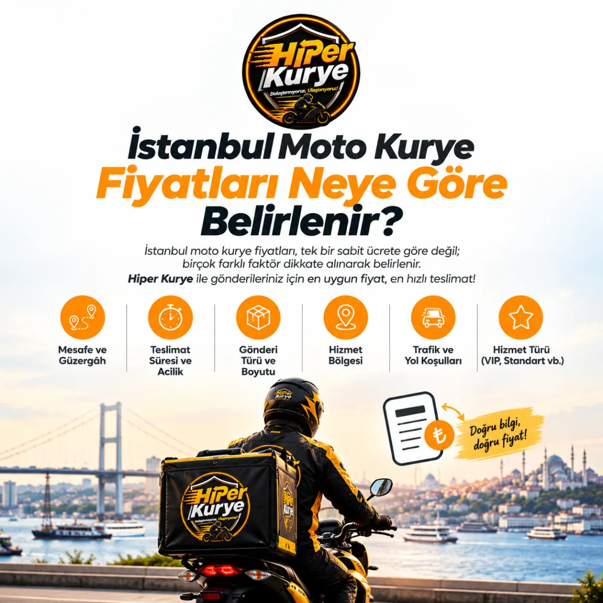 İstanbul Moto Kurye Fiyatları Neye Göre Belirlenir?