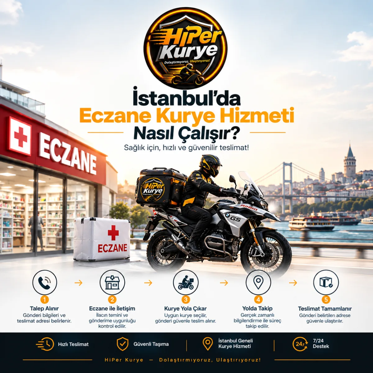 İstanbul da Eczane Kurye Hizmeti Nasıl Çalışır?