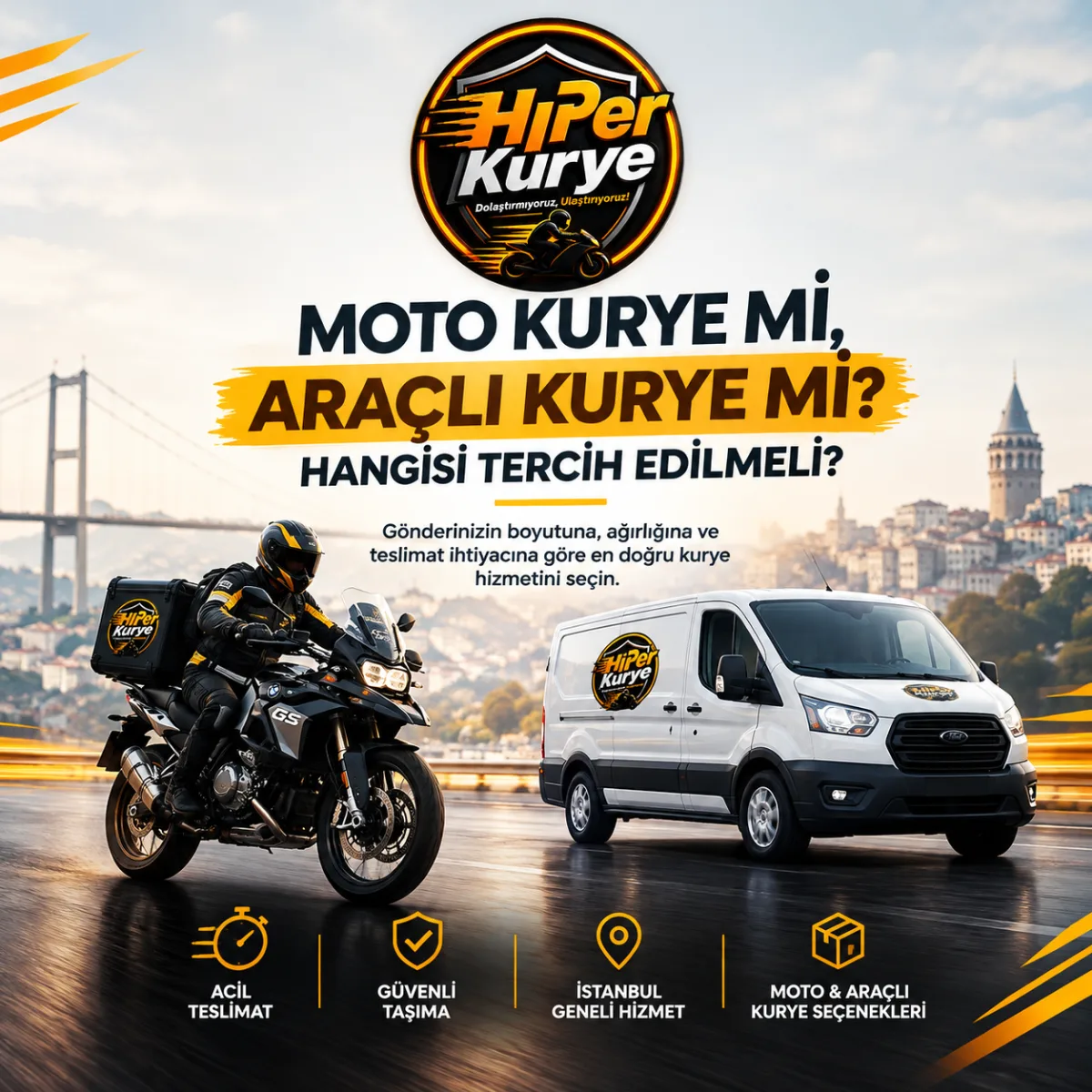 Moto Kurye mi, Araçlı Kurye mi? Hangisi Tercih Edilmeli?