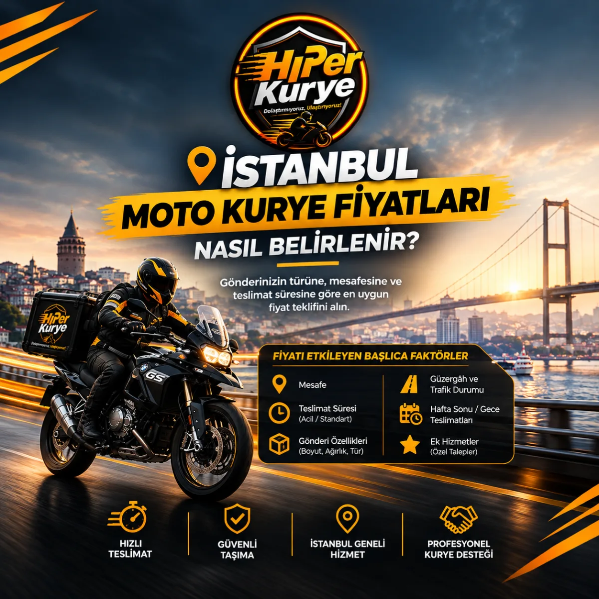 İstanbul Moto Kurye Fiyatları Nasıl Belirlenir?