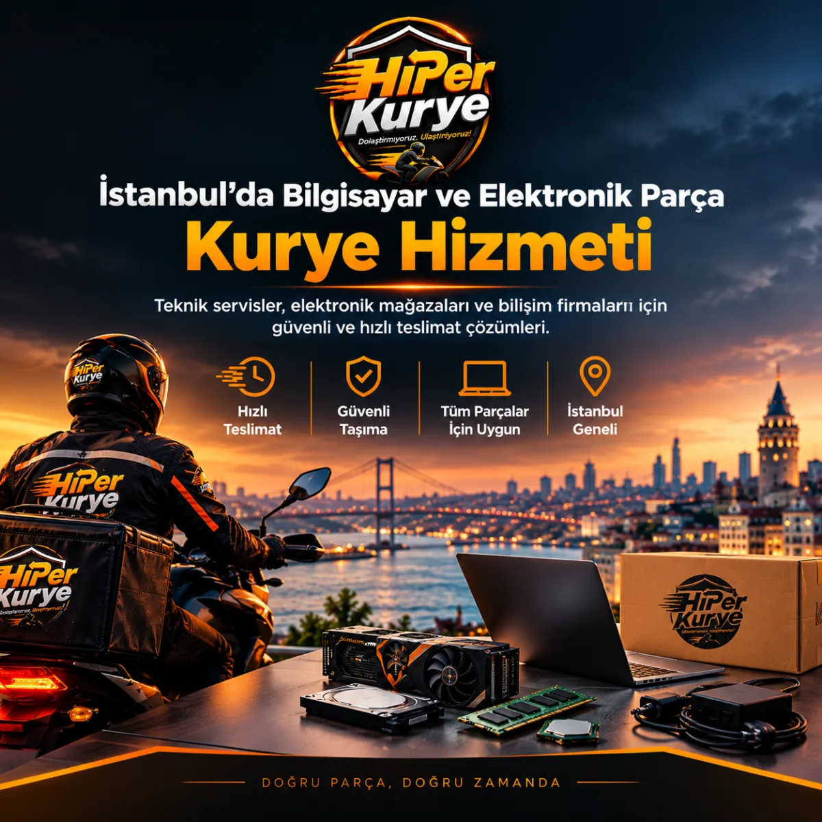 İstanbul da Bilgisayar ve Elektronik Parça Kurye Hizmeti