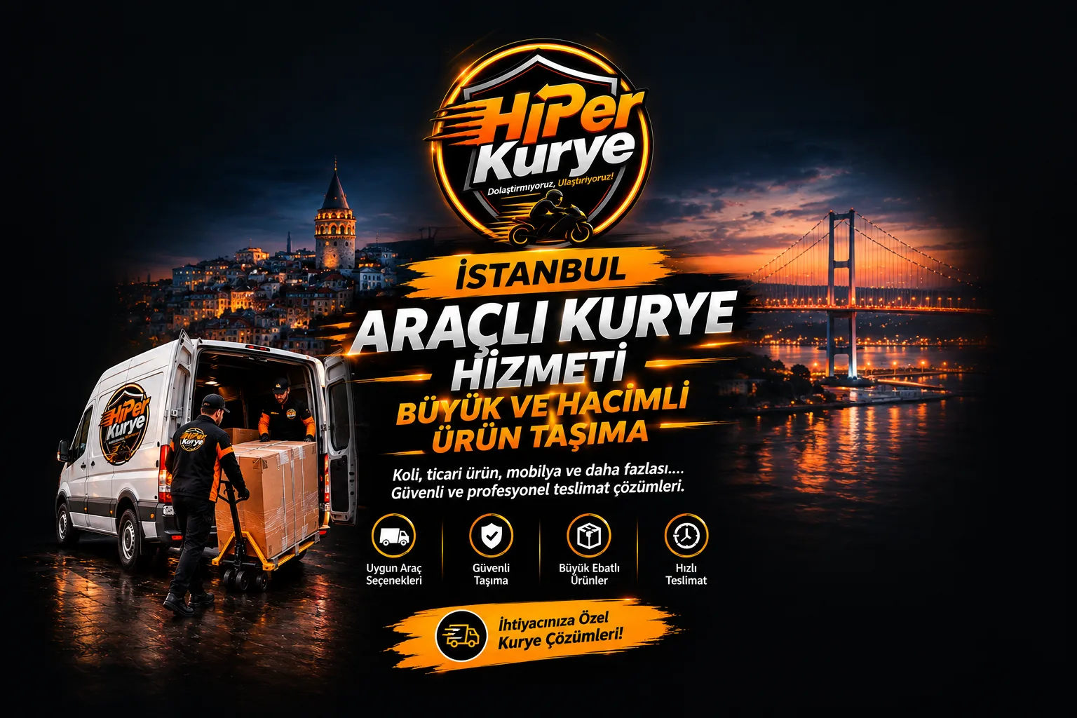 İstanbul Araçlı Kurye Hizmeti: Büyük ve Hacimli Ürün Taşıma