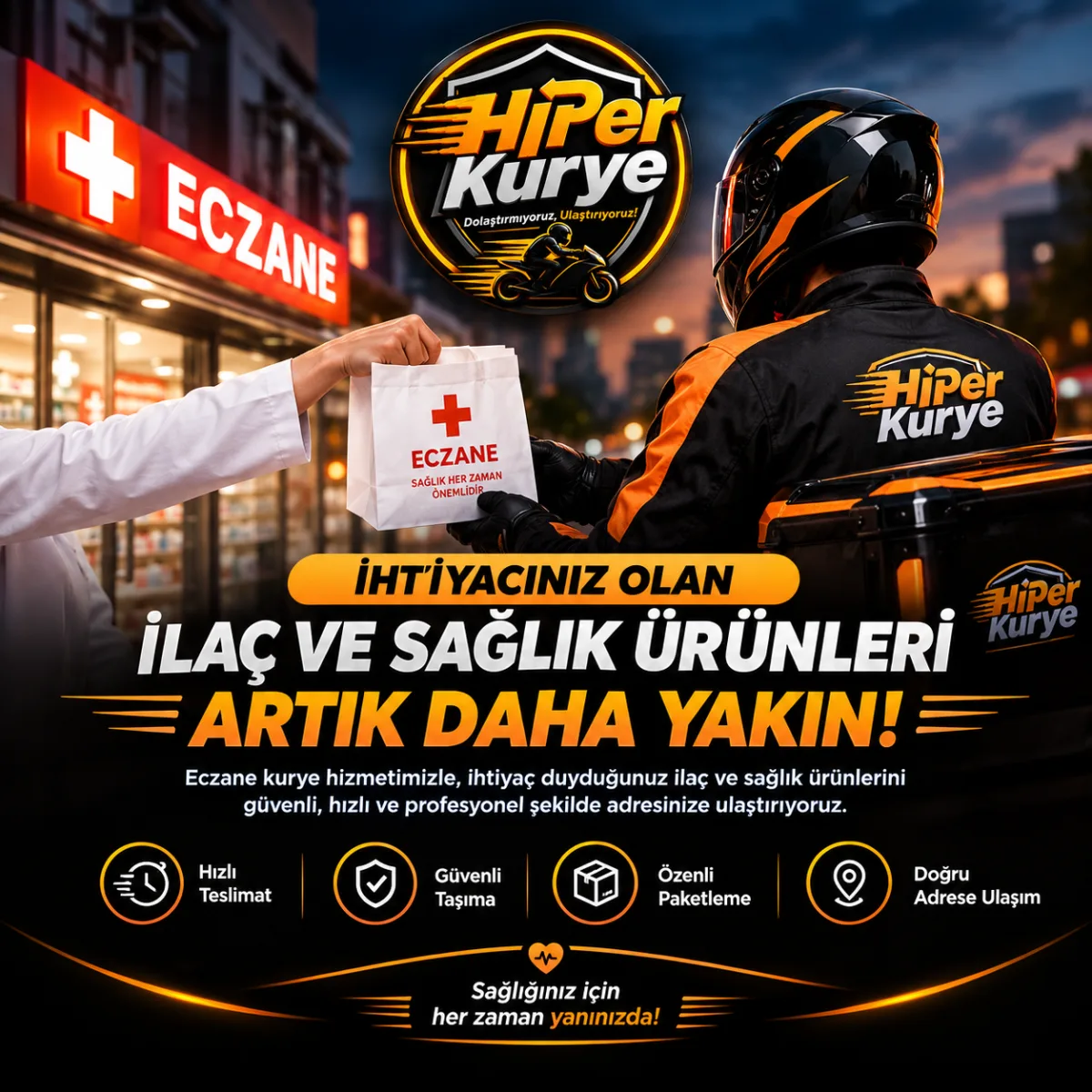 Nöbetçi Eczaneler Eve Servis Yapıyor mu? Eczane Kurye Hizmeti Hakkında Bilmeniz Gerekenler